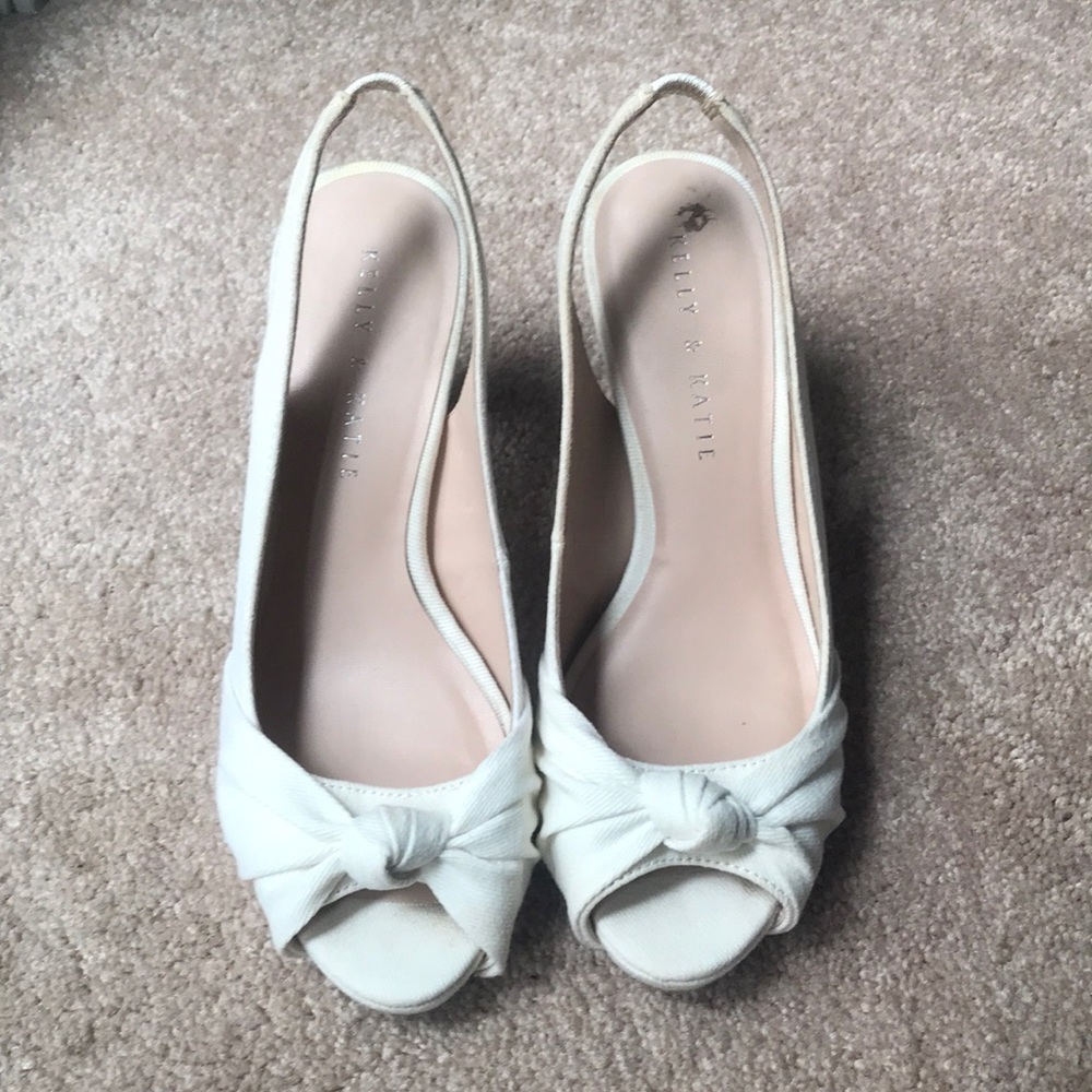 Size 7 Ivory wedges women